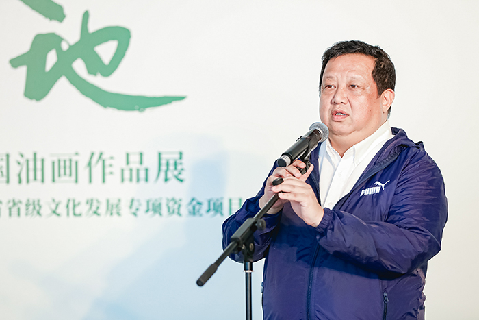 风拂大地——王建国携写意油画作品登陆上海