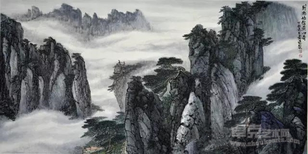 不忘初心 砥砺前行 ——滕忆雁（老藤）山水画作品读后