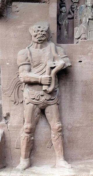 千里眼和顺风耳长这样 大足石刻发现真容